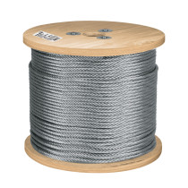 Metro de cable flexible 1/4" de acero 7x19 hilos, 300 m