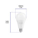 Foco LED 18W (125W) A25, 6500K blanca fría, 1900 lm, caja
