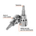 Dado punta torx T-27, cuadro 3/8", TRUPER