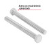 Bolsa con 10 tornillos 1/2" x 5" tipo máquina, FIERO