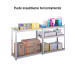 Estante metálico 5 repisas capacidad 35kg, 90x40x180, PRETUL
