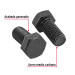 Bolsa con 40 tornillos 1/2" x 1" acero grado 5, FIERO