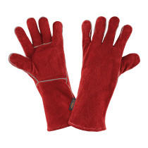 Guantes para soldador, rojos, TRUPER