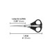 Tijera 6" para casa y oficina, de acero inoxidable, PRETUL