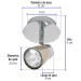 Luminario de sobreponer con 1 spot base GU10, VOLTECK