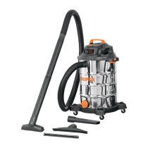 Aspiradora de sólidos y líquidos, 16 gal, acero inox, TRUPER