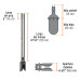 Cavador mangos de acero 47", TRUPER EXPERT