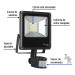 Reflector LED para exteriores 20W 6500K con sensor, VOLTECK