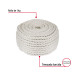 Piola de algodón de 8 mm, rollo, natural, 1 kg, FIERO