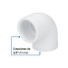 Codo 90° de PVC de 3/4", FOSET