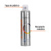 Pintura en aerosol, transparente mate, bote esbelto, 400 ml