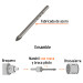 Broca piloto de 1/4" para brocasierras diamante, TRUPER