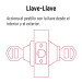Cerrojo llave-llave negro, llave tradicional, BASIC