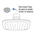 Regadera cuadrada 3-3/4" brazo y chapetón de acero, BASIC