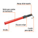 Bastón luminoso de 53 cm con luz LED y clip para cinturón