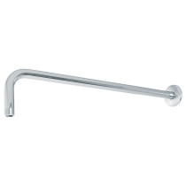 Brazo recto 50 cm con chapetón para regadera, cromo, FOSET