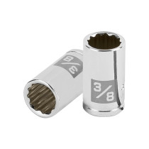 Dado de 3/8", 12 puntas, cuadro 1/4", TRUPER