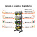 Rack botadero, metálico, 4 niveles, TRUPER