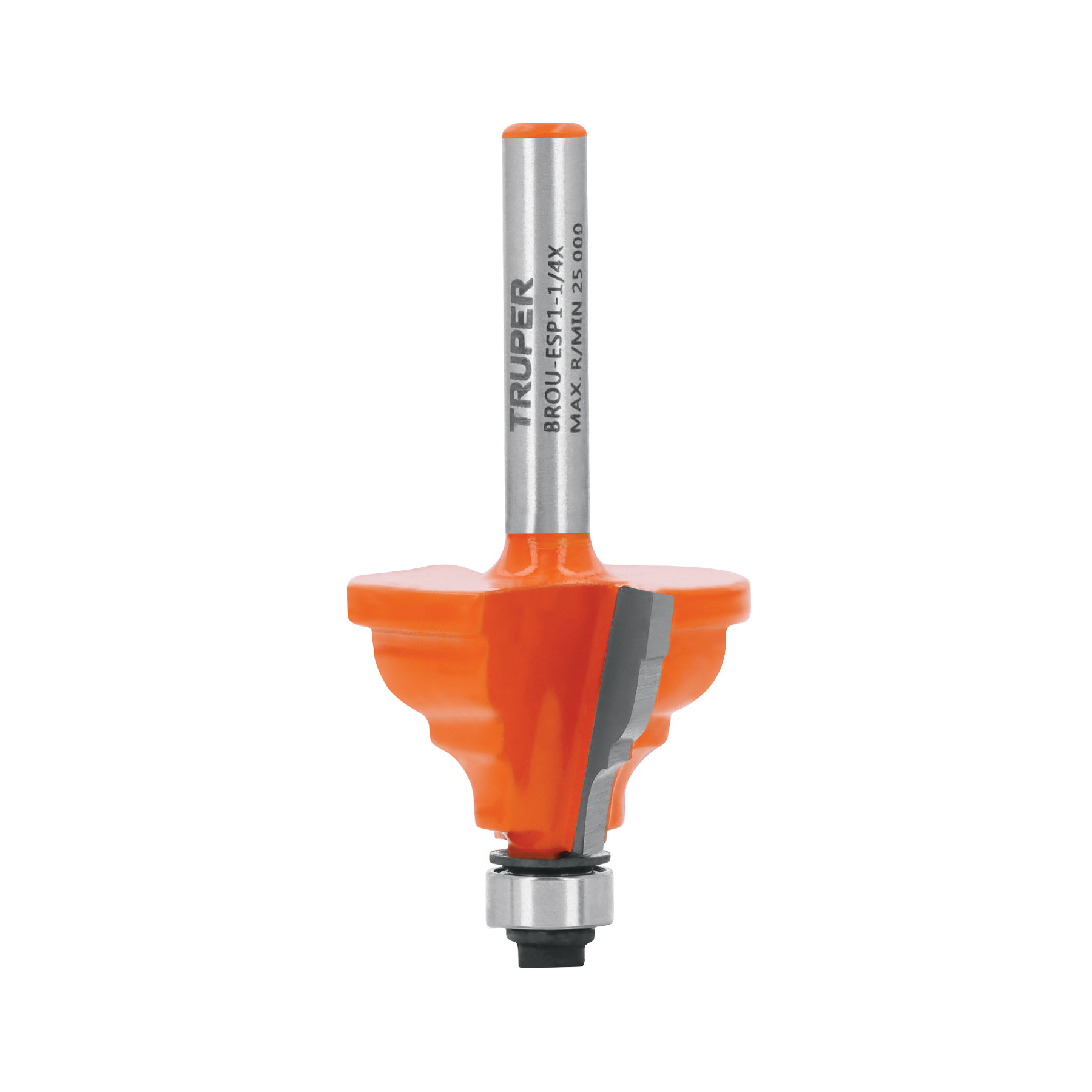 Broca para router, española, 1-1/4", con balero, TRUPER