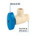 Llave angular de CPVC de 1/2" x 1/2", FOSET