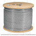 Metro de cable rígido 1/8" acero 7x7 recubierto PVC, 300 m