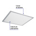 Panel LED 45W 6500K, 60x60 cm, empotrable/colgante, VOLTECK
