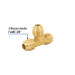 Tee unión de latón 3/8", FOSET