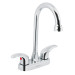Mezcladora lavabo 4" cromo, tipo bar, palanca, AQUA