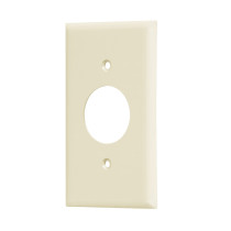Placa de ABS para contacto redondo, Standard, marfil
