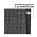 Rollo de malla sombra 80%, monofilamento negro, 1.85m x 25m