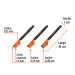 Juego de 3 minicepillos de alambre 28 pinceles, TRUPER