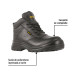 Bota de seguridad negra, 26, casquillo de composite, PRETUL