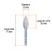 Lima rotativa punta flama, 13 mm, TRUPER