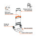 Diablo de carga, plegable de aluminio, 170 kg, TRUPER