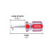 Desarmador plano 1/4 x 1-1/2" mango de PVC, PRETUL
