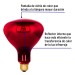 Lámpara incandescente de calor, BR40 270 Watts, rojo