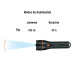 Linterna plástica 1 LED 180 lm con 2 pilas D, TRUPER