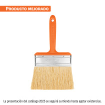 Brocha para encalar e impermeabilizar de 5", mango plástico