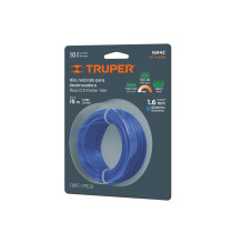 Hilo redondo, para desbrozadora, 1.6mm x 15m, tarjeta,TRUPER