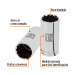 Dado largo de 1-1/8", 12 puntas, cuadro 1/2", TRUPER