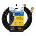 Manguera para gas, PVC negra, 3/8" flare, 2 m, FOSET