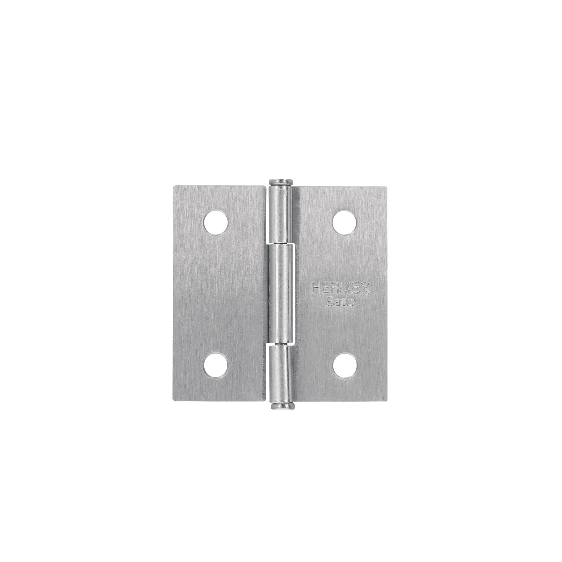 Bisagra cuadrada 2", satinado, cabeza plana, BASIC