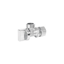 Llave angular 1/2", 1/4 de vuelta, barrilito, BASIC