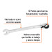 Llave combinada matraca reversible 3/8"x158 mm largo, EXPERT