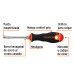 Desarmador plano 3/16" x 3" mango Comfort Grip, TRUPER