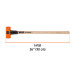 Marro octagonal 10 lb, mango de madera 36", TRUPER