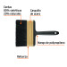 Brocha profesional de 6" mango de plástico, TRUPER EXPERT