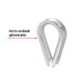 Bolsa con 10 guardacabos para cable de acero de 1/4", FIERO