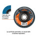 Disco laminado 4", grano 80 centro 5/8", fibra, TRUPER
