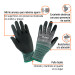 Guantes de nylon recubiertos de nitrilo arenoso, M, TRUPER